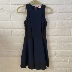 Ted Baker Navy Blue and Black Dress